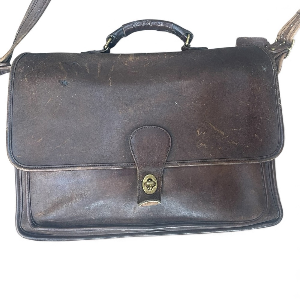 Elevate Your Style Coach Dark Brown Messenger Bag